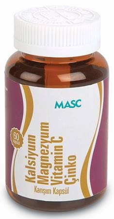 Anti Masc Kalsiyum Magnezyum Vitamin C Çinko Kapsül